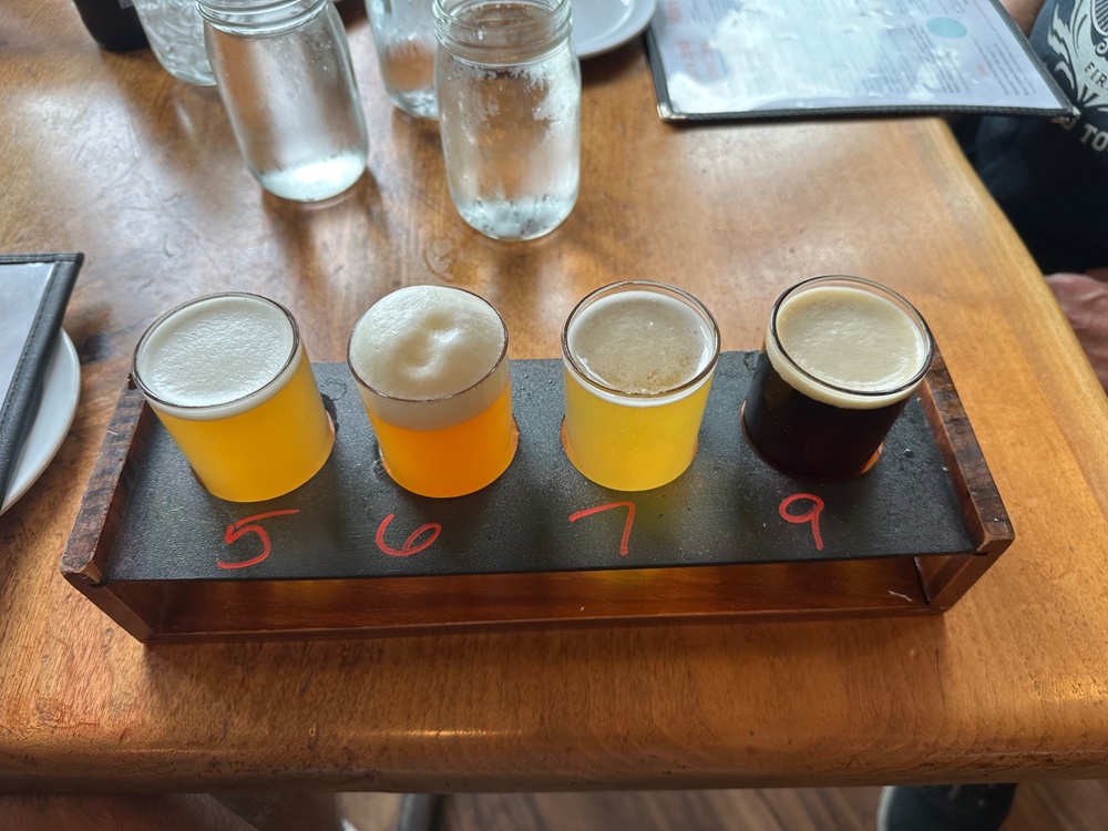 Hunter Mountain Brewery Flight